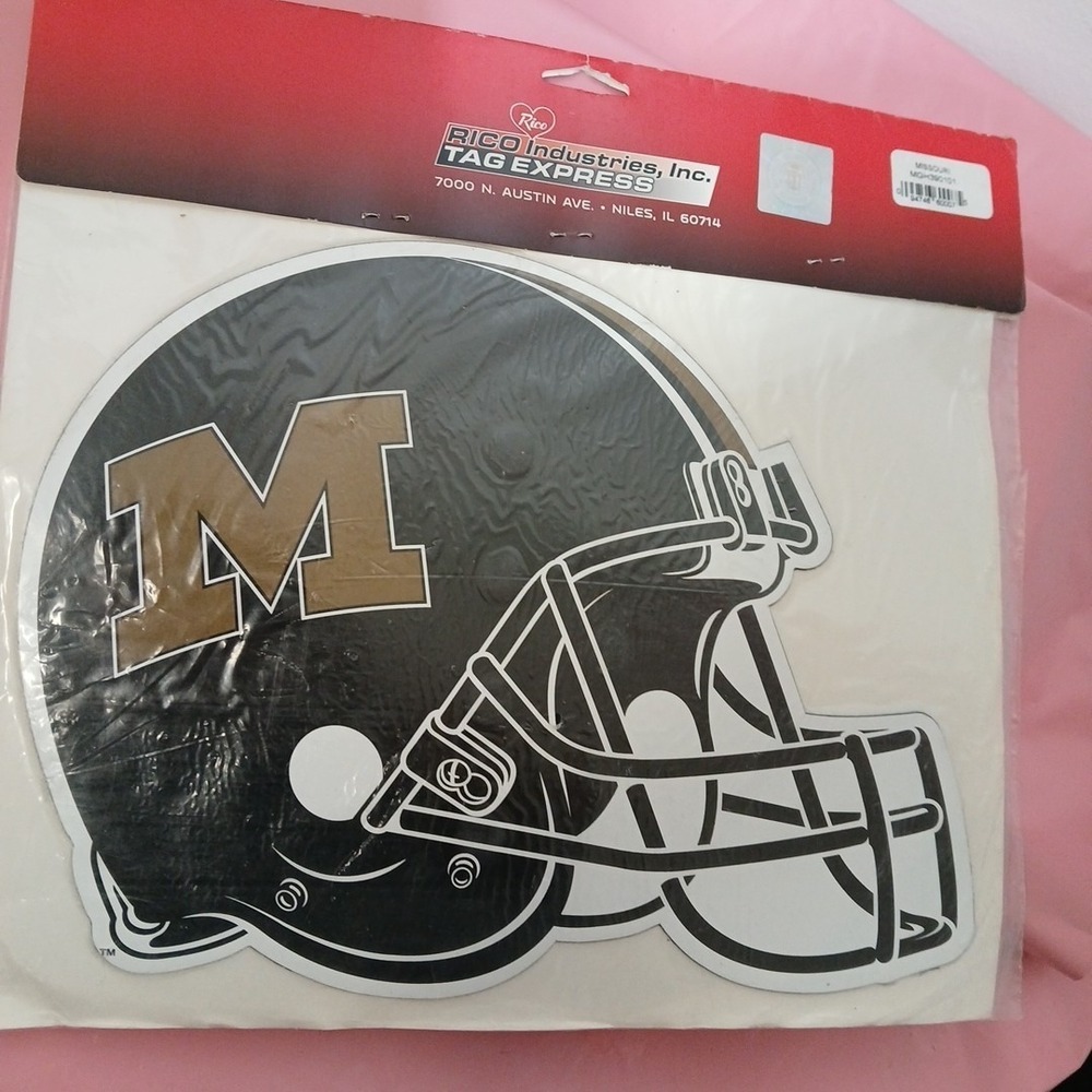 University of Missouri Mizzou Football Helmet Big Magnets 9" X 11",  2-Pack New!